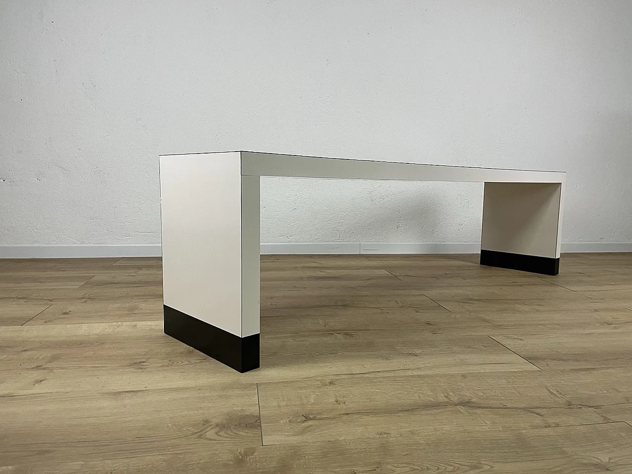 Laminated wood bench, 1980s 9