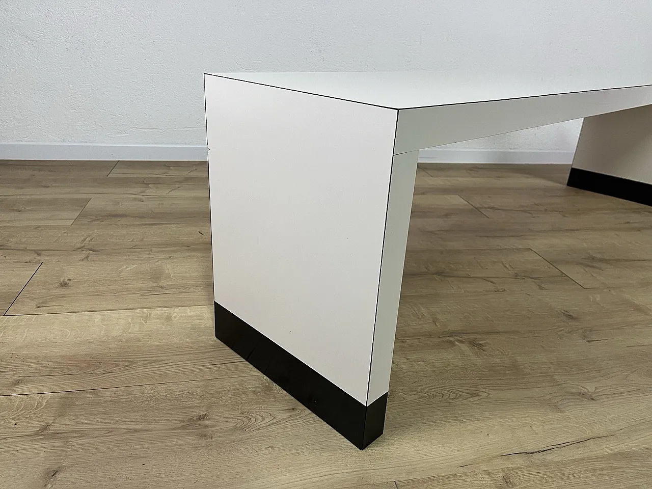 Laminated wood bench, 1980s 10