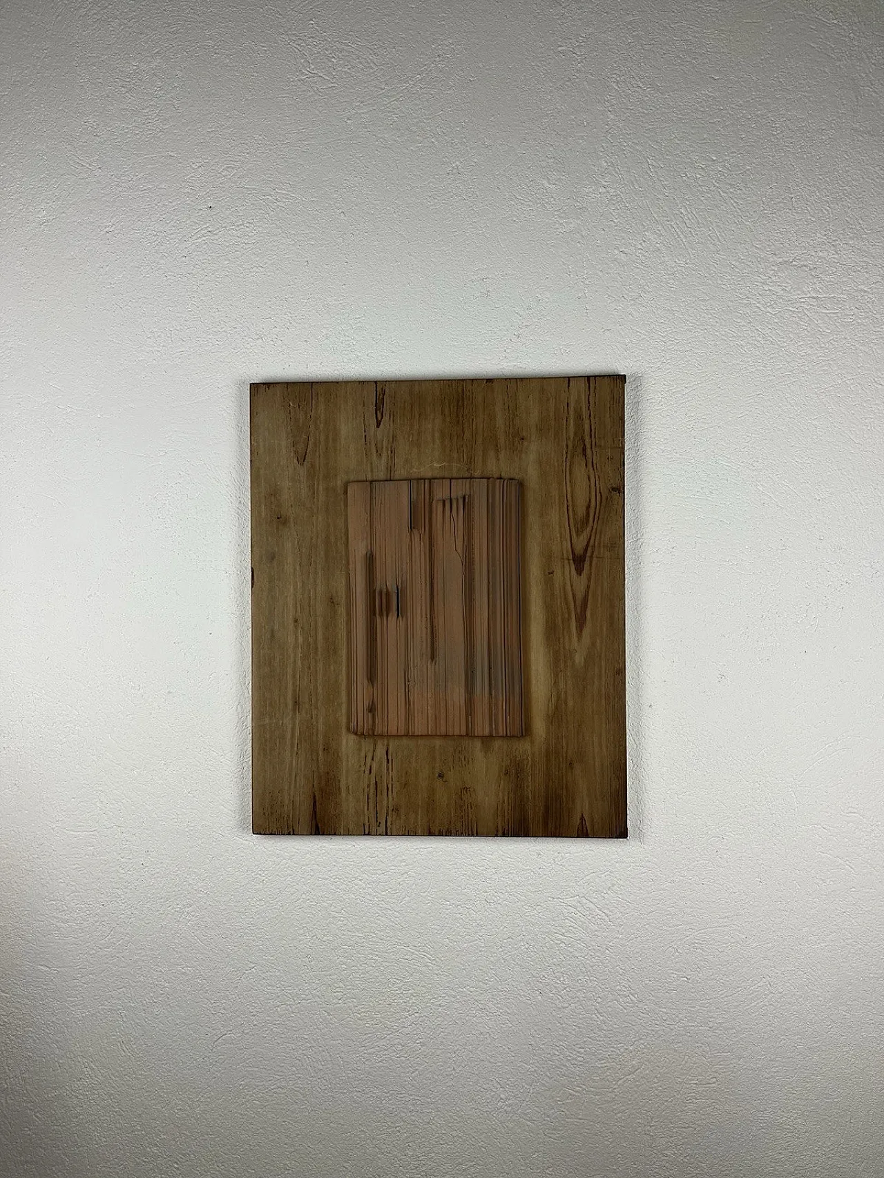 Wood and terracotta panel, 1980s 2