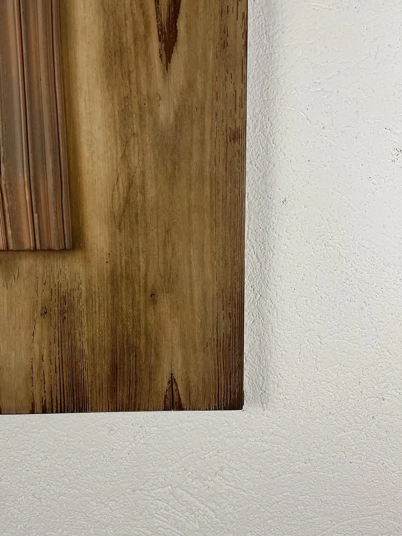 Wood and terracotta panel, 1980s 6