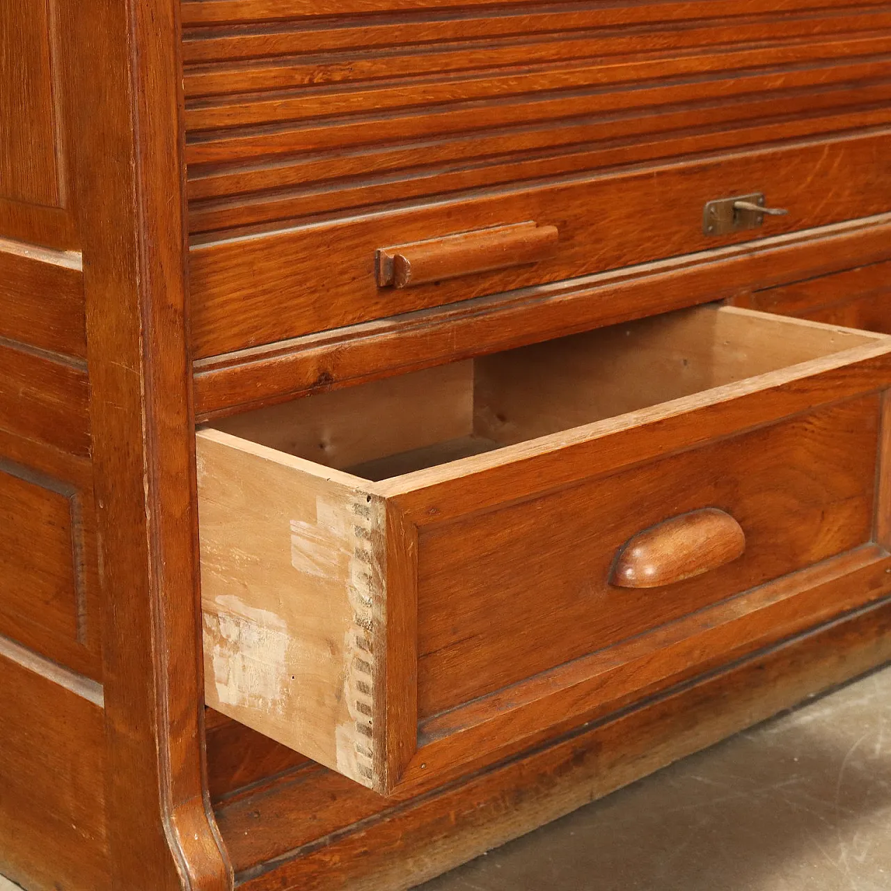 Oak archive cabinet, 20th century 8