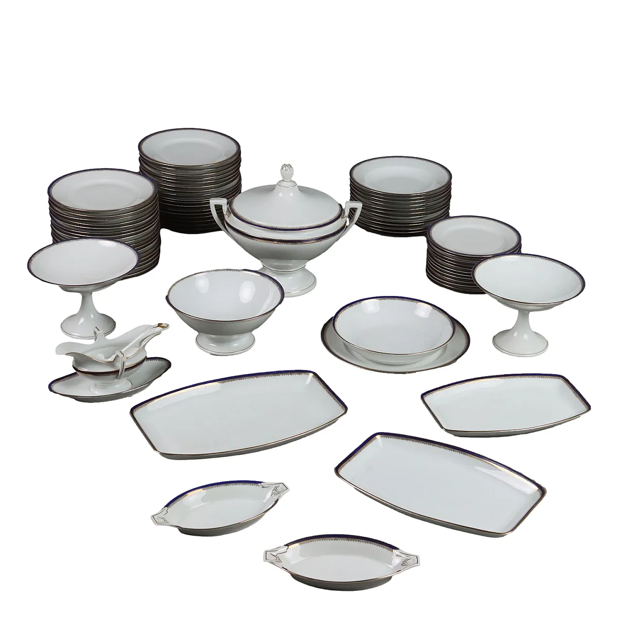 72 Piatti in porcellana cecoslovacca, '900 1