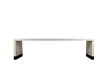 Panchina in legno laminato, anni '80