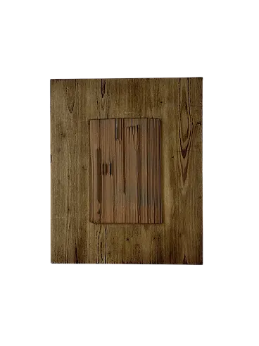 Wood and terracotta panel, 1980s