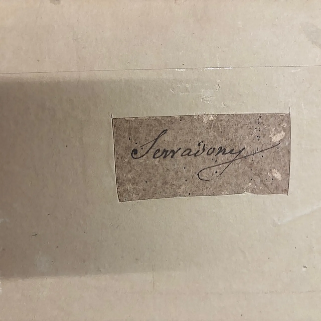 Marina, scena portuale, dipinto a grisaglia su carta, '700 10