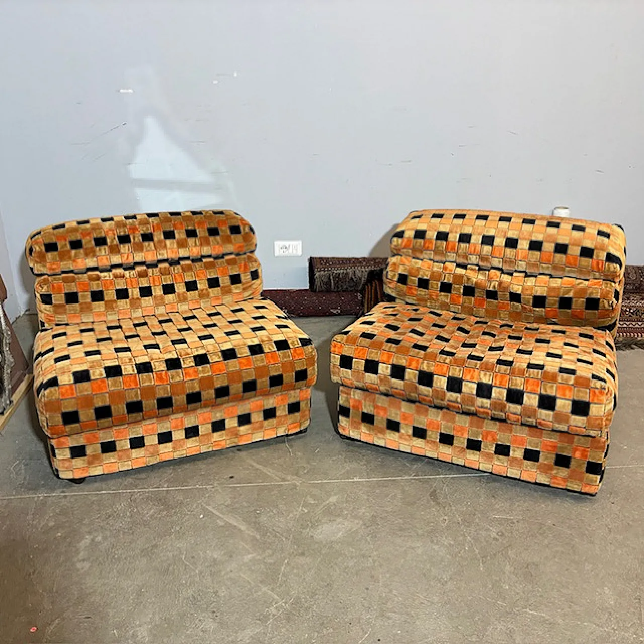 Coppia di poltrone Erasmo di Afra e Tobia Scarpa per B&B, '900 9