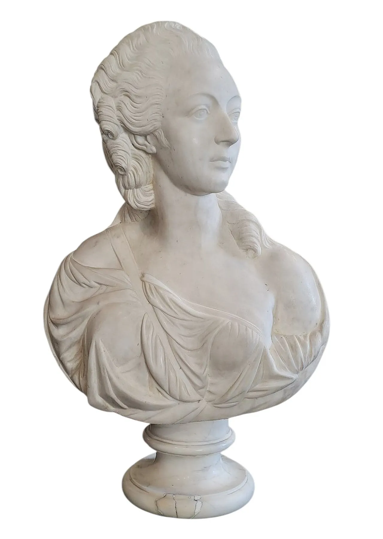 Ritratto di Madame du Barry, busto in marmo, '800 1