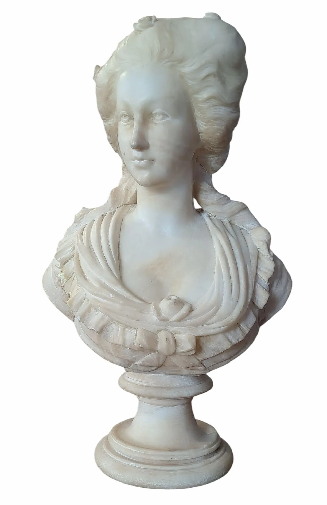 Busto di Maria Antonietta in alabastro, '800 2