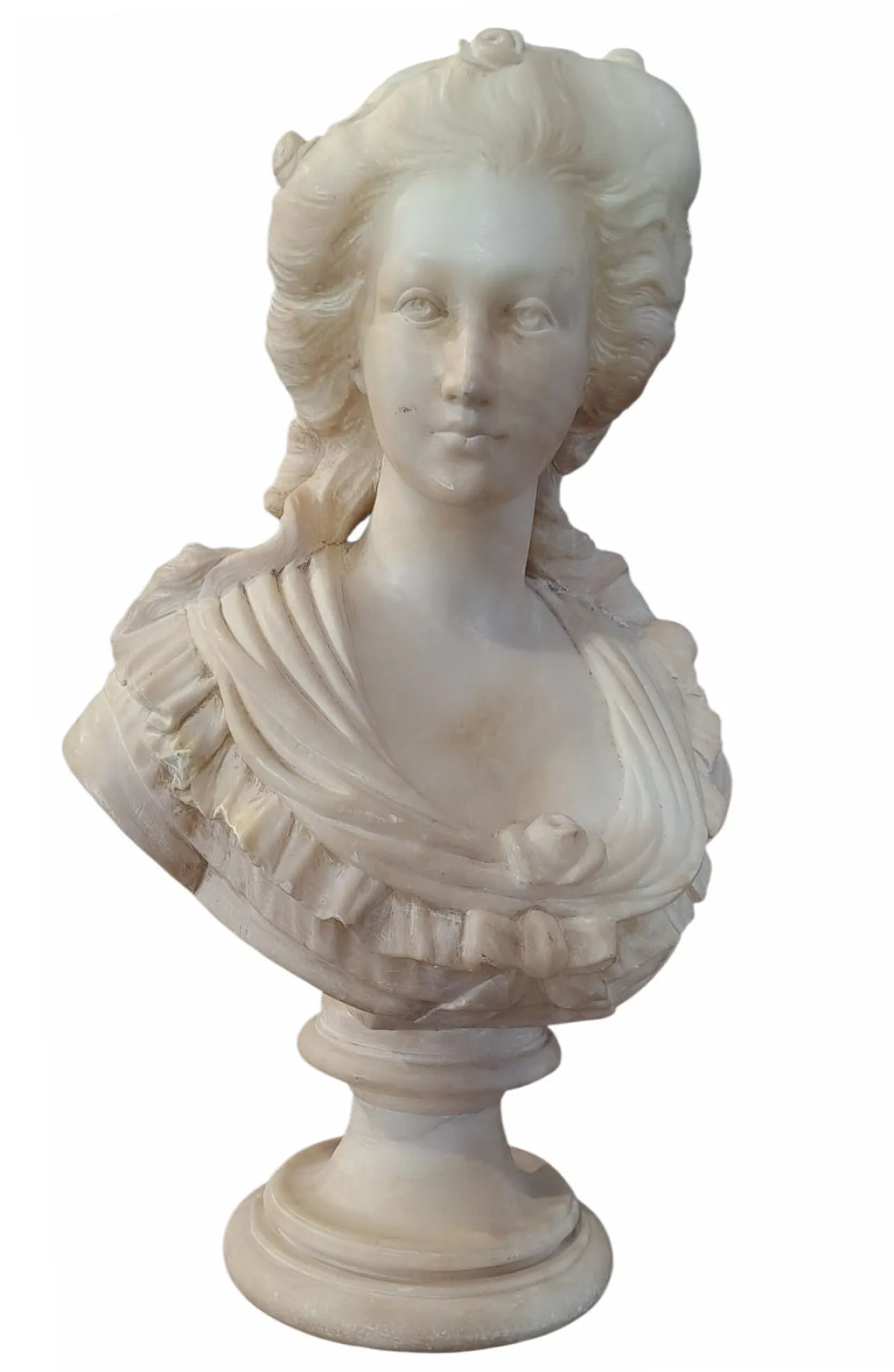 Busto di Maria Antonietta in alabastro, '800 3