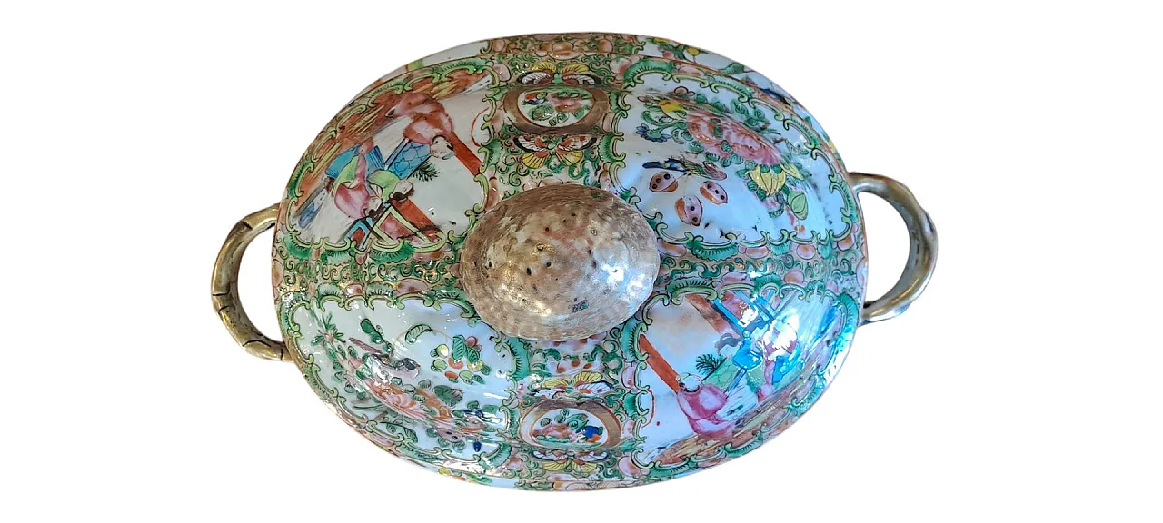 Zuppiera in porcellana di Canton, '800 3