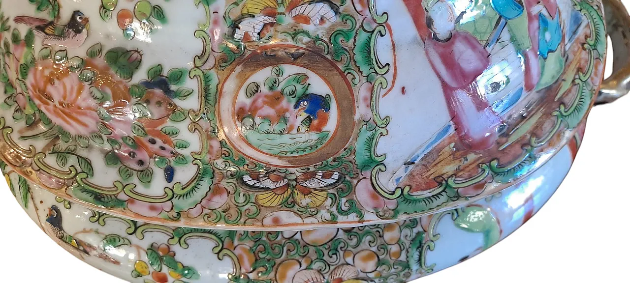 Zuppiera in porcellana di Canton, '800 4