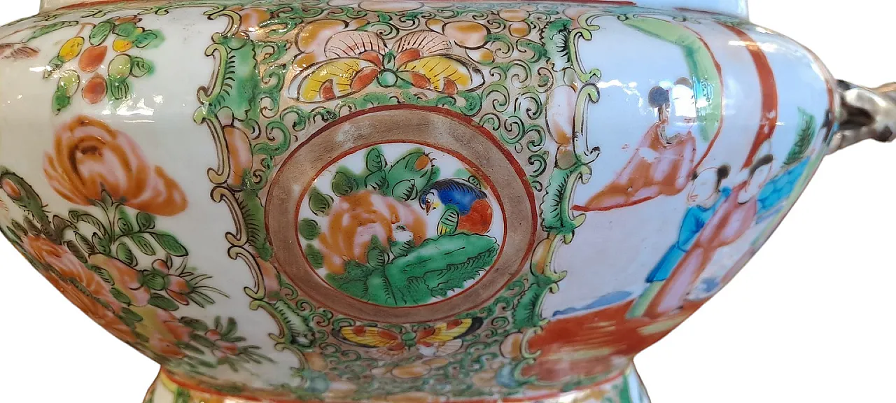 Zuppiera in porcellana di Canton, '800 5