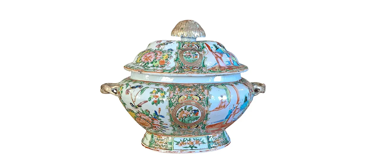 Zuppiera in porcellana di Canton, '800 9