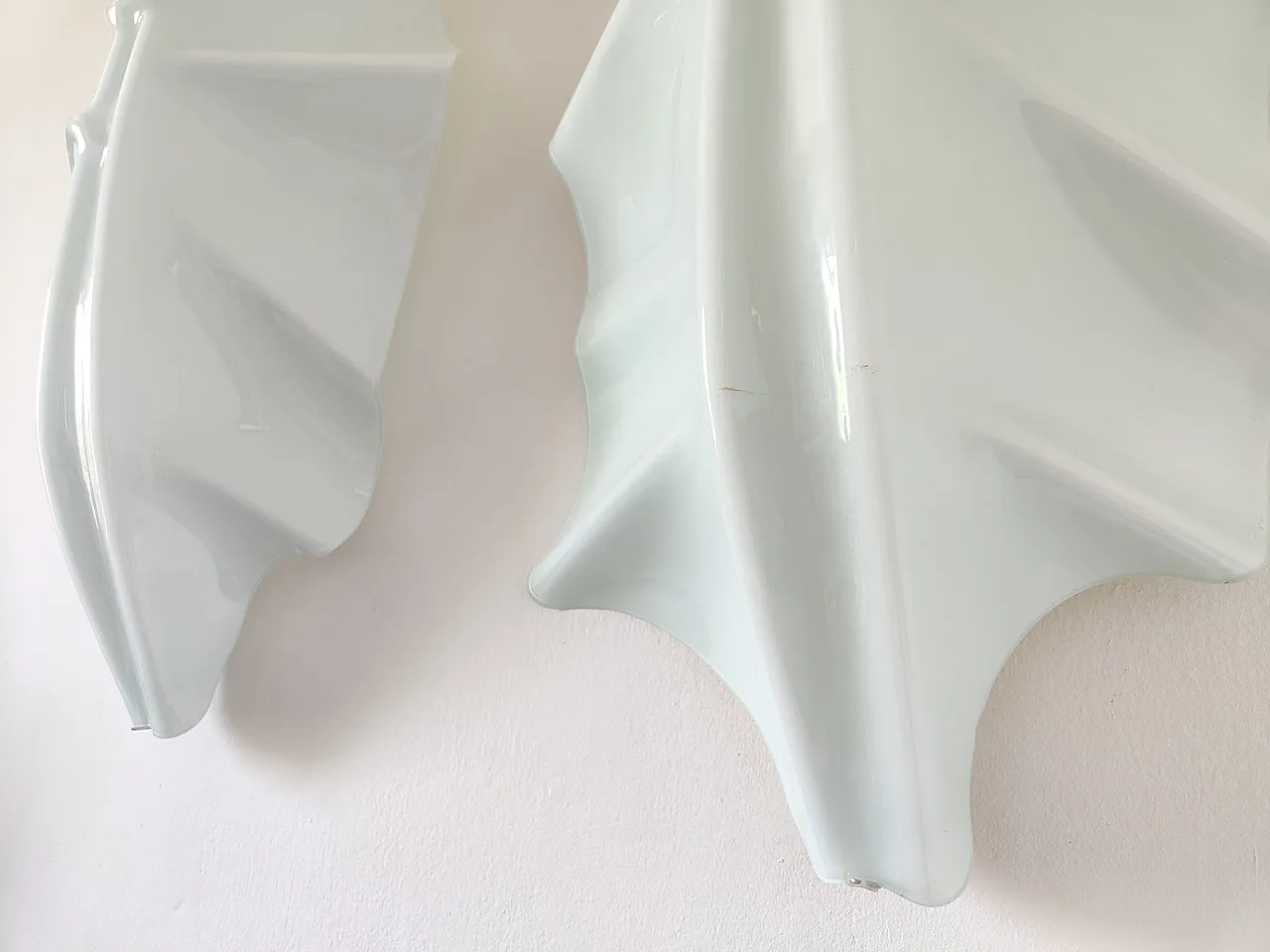 Pair of Murano glass sconces by Toni Cordero for Oluce, 2000s 9