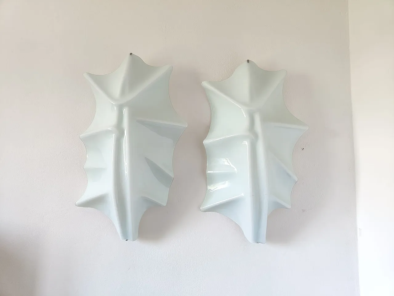 Pair of Murano glass sconces by Toni Cordero for Oluce, 2000s 10
