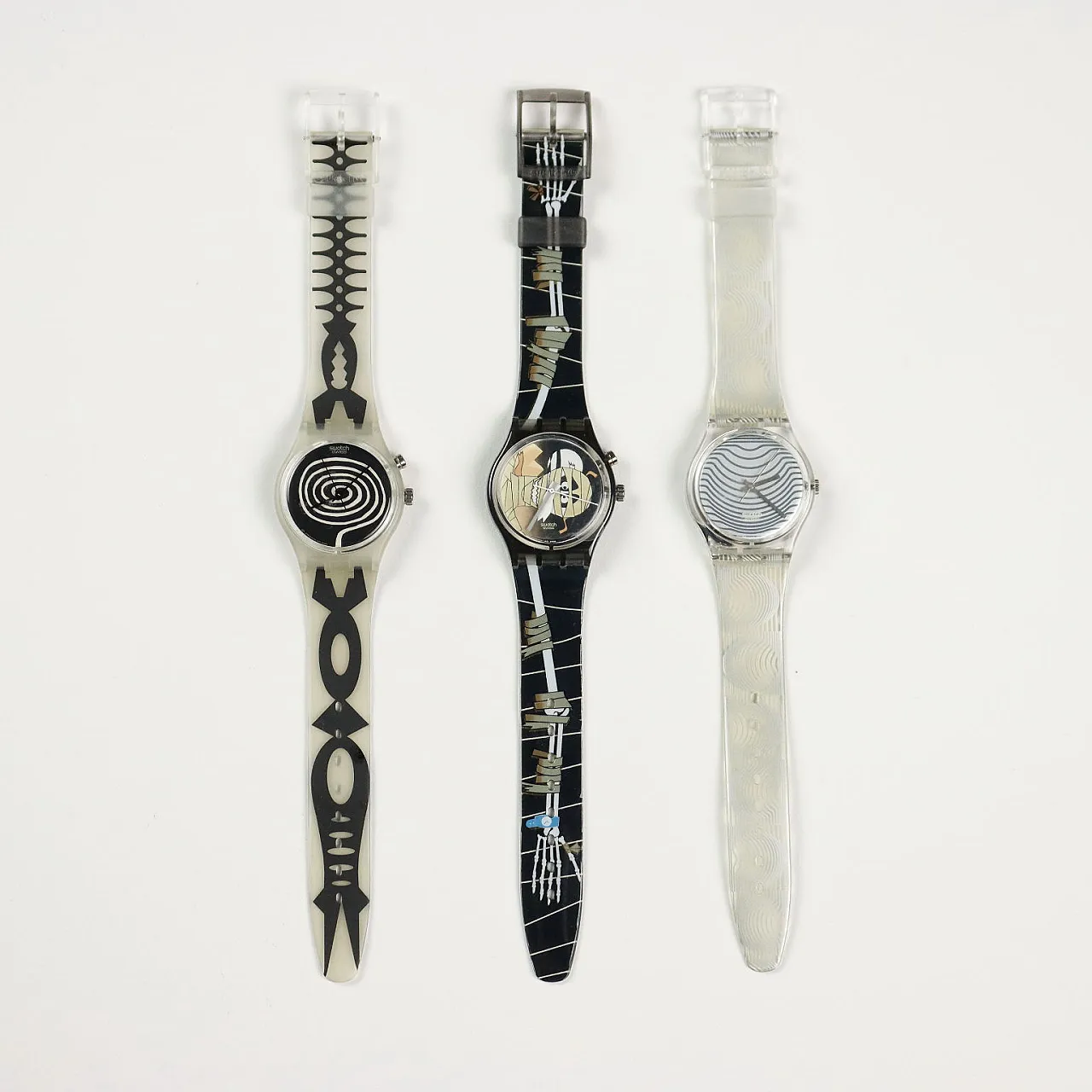 3 orologi Swatch a tema noir, anni '90 2