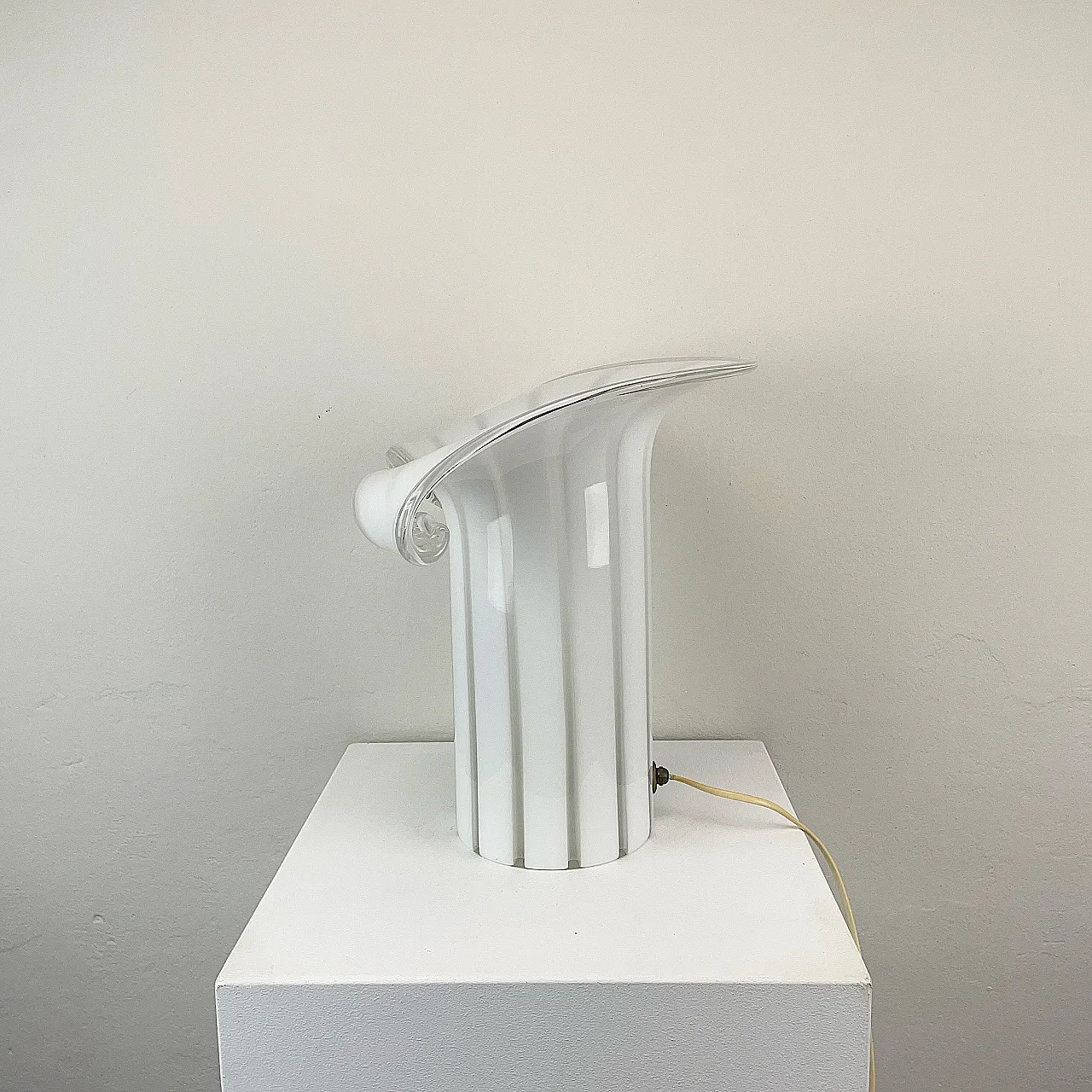 Lampada grande in vetro di Murano a forma di calla, Italia anni '80 8