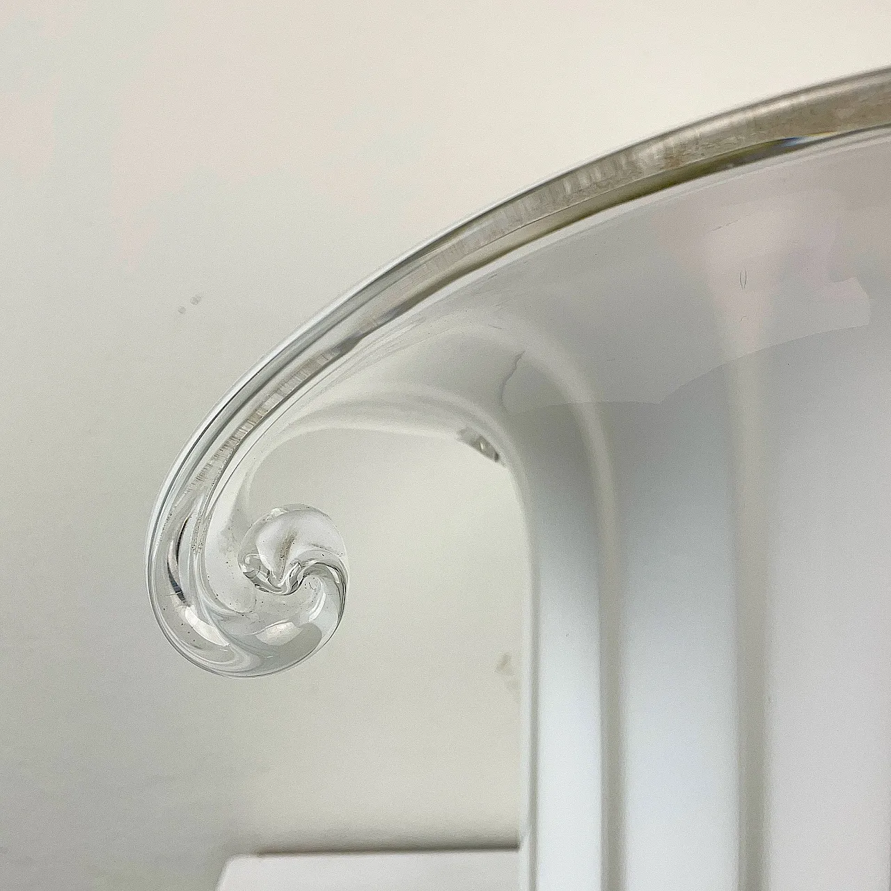 Lampada grande in vetro di Murano a forma di calla, Italia anni '80 9