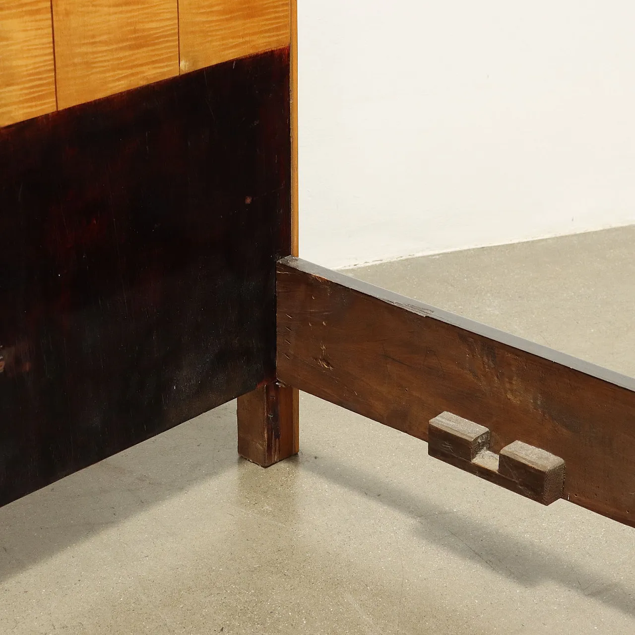 Letto matrimoniale in mogano impiallacciato, primo '900 8