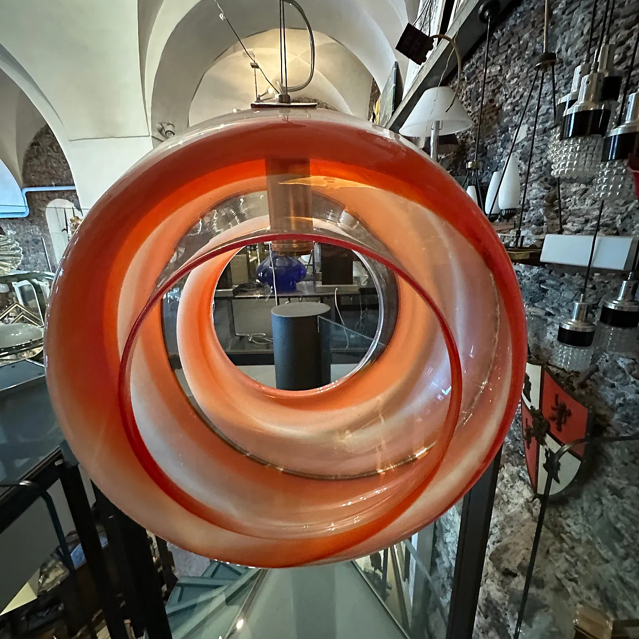 Lampadario in vetro di Murano di La Murrina, anni '80 7