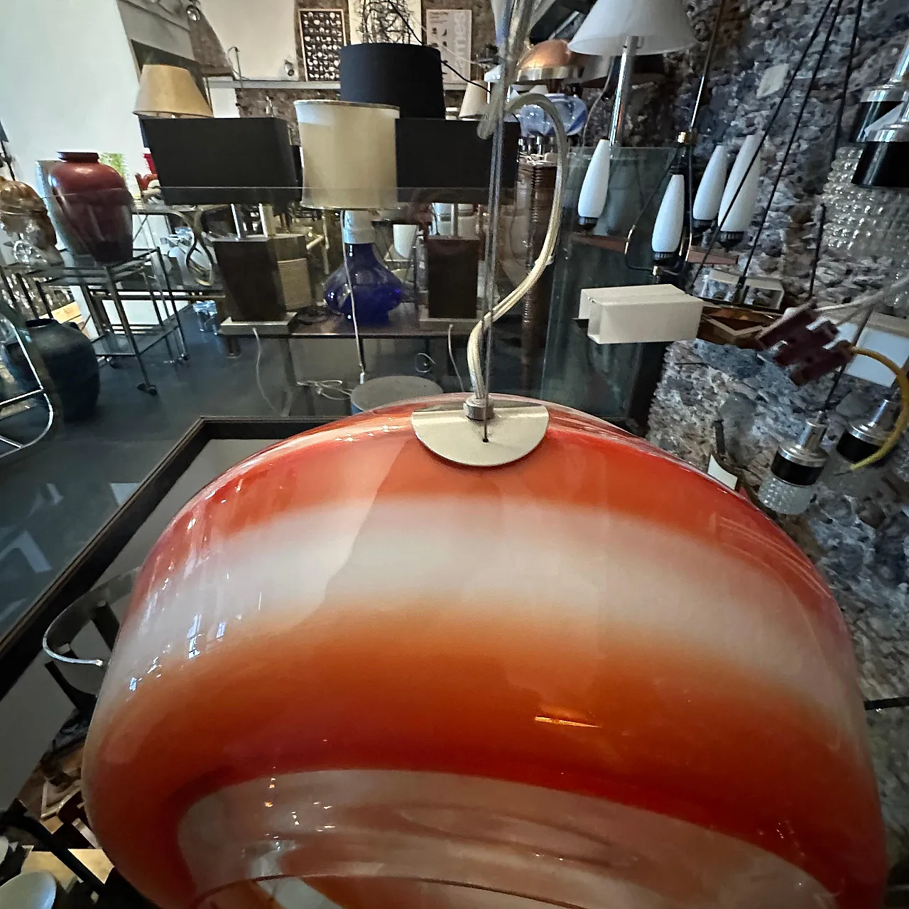 Lampadario in vetro di Murano di La Murrina, anni '80 12