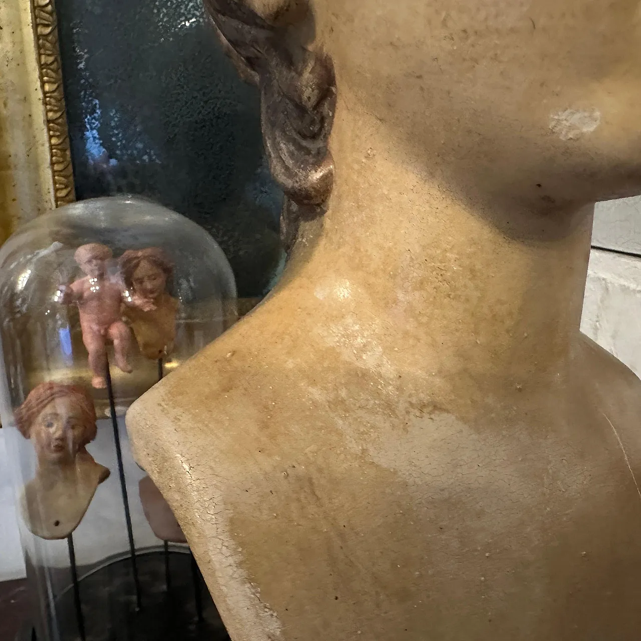 Busto neoclassico in terracotta raffigurante un ragazzo, inizio '900 9