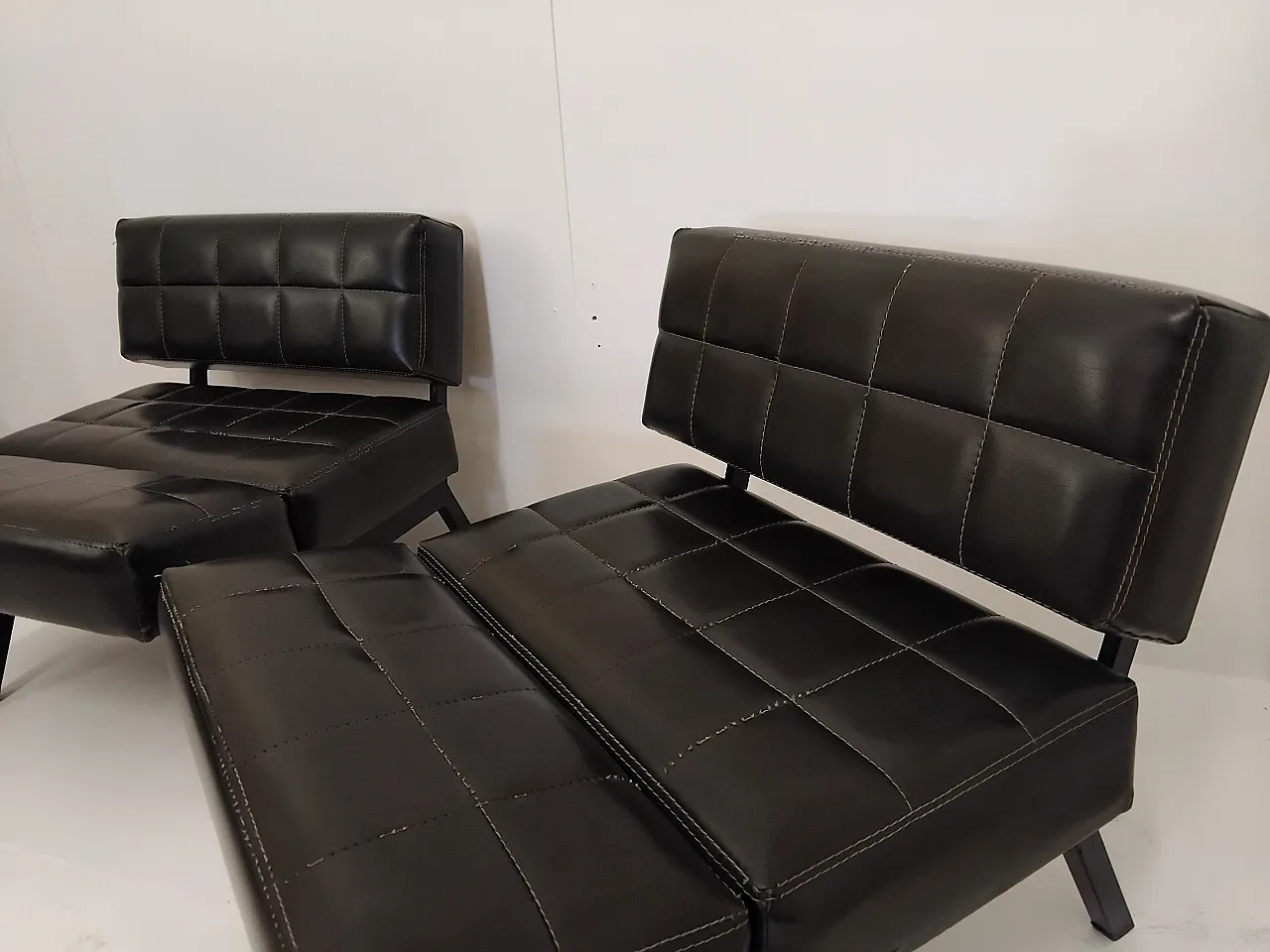 Rite bench armchair Valla for Ipe, 70s 11