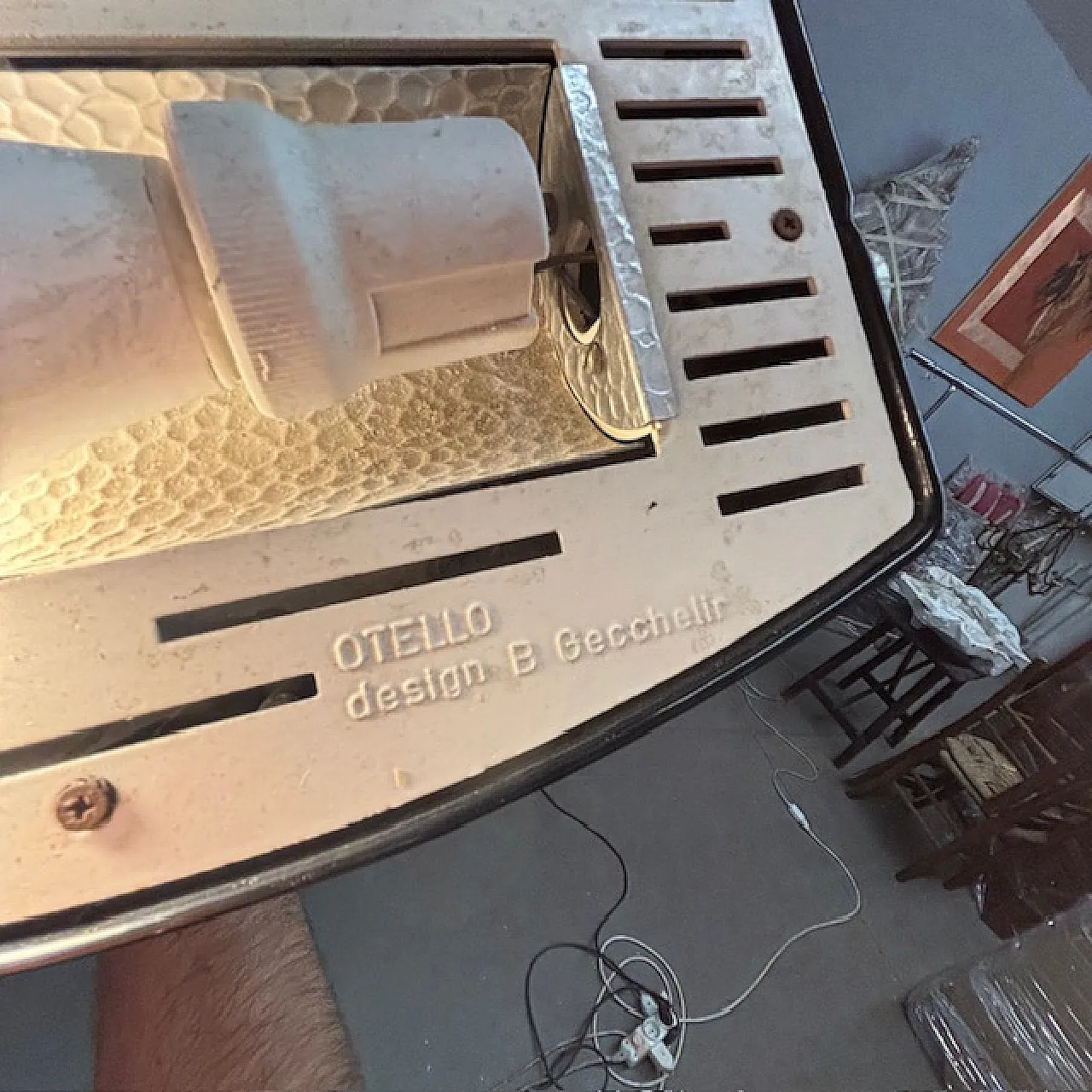 Lampada da terra Otello di Bruno Gecchelin per Oluce, anni '80 8