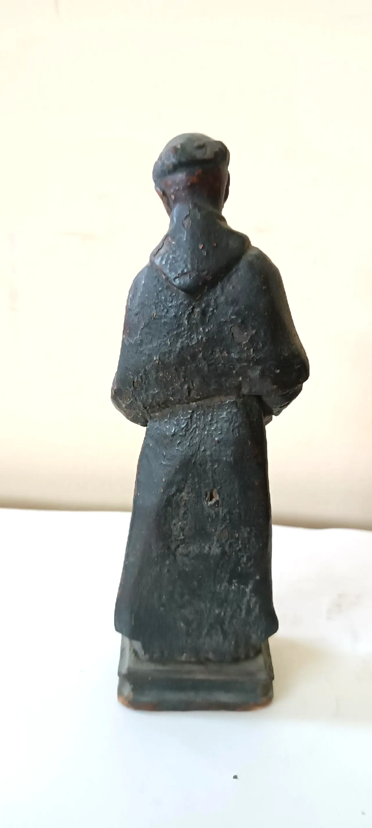 Scultura lignea policroma raffigurante Sant'Antonio, '700 4