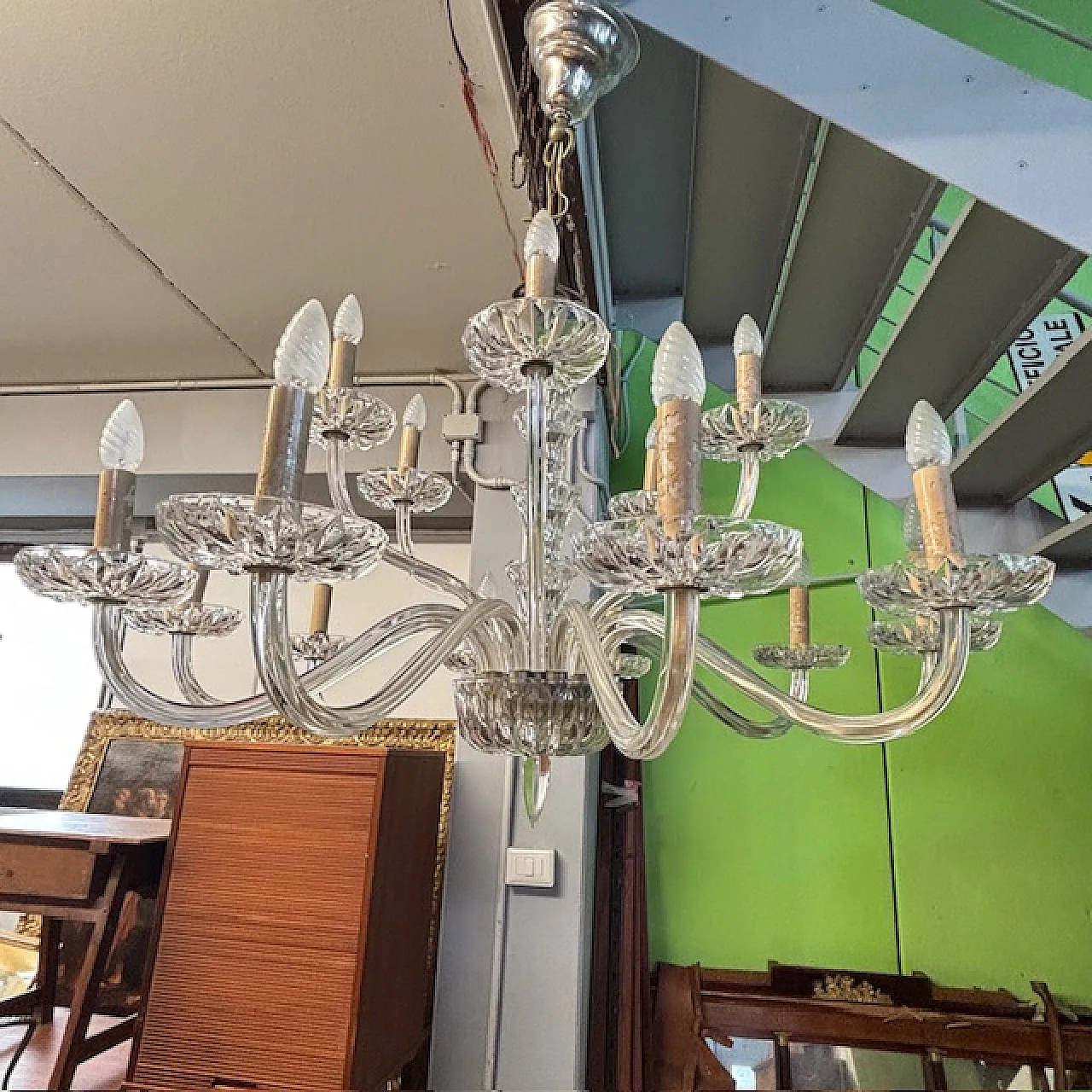 Grande lampadario in cristallo, fine '800 7