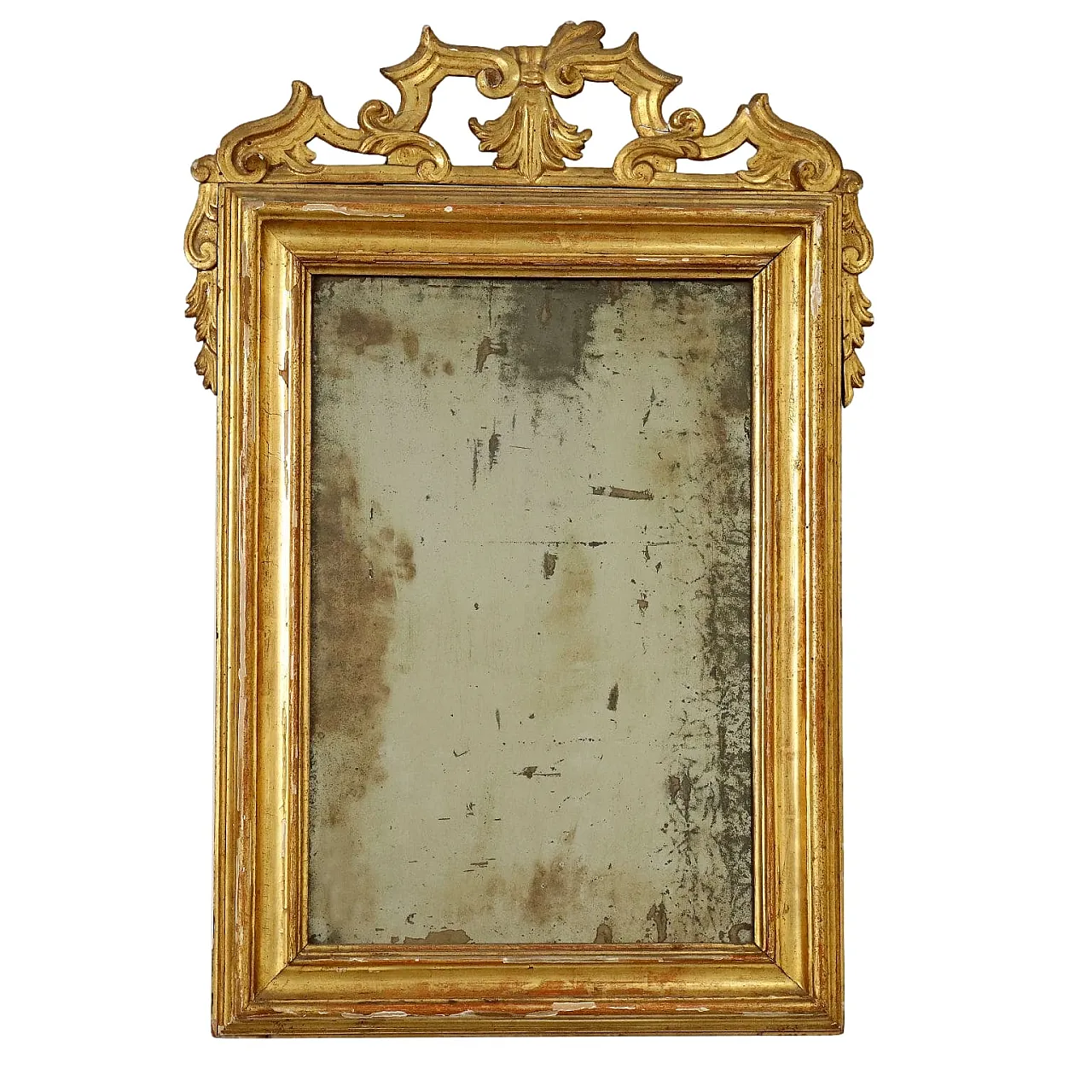 Specchiera in legno dorato, '800 1