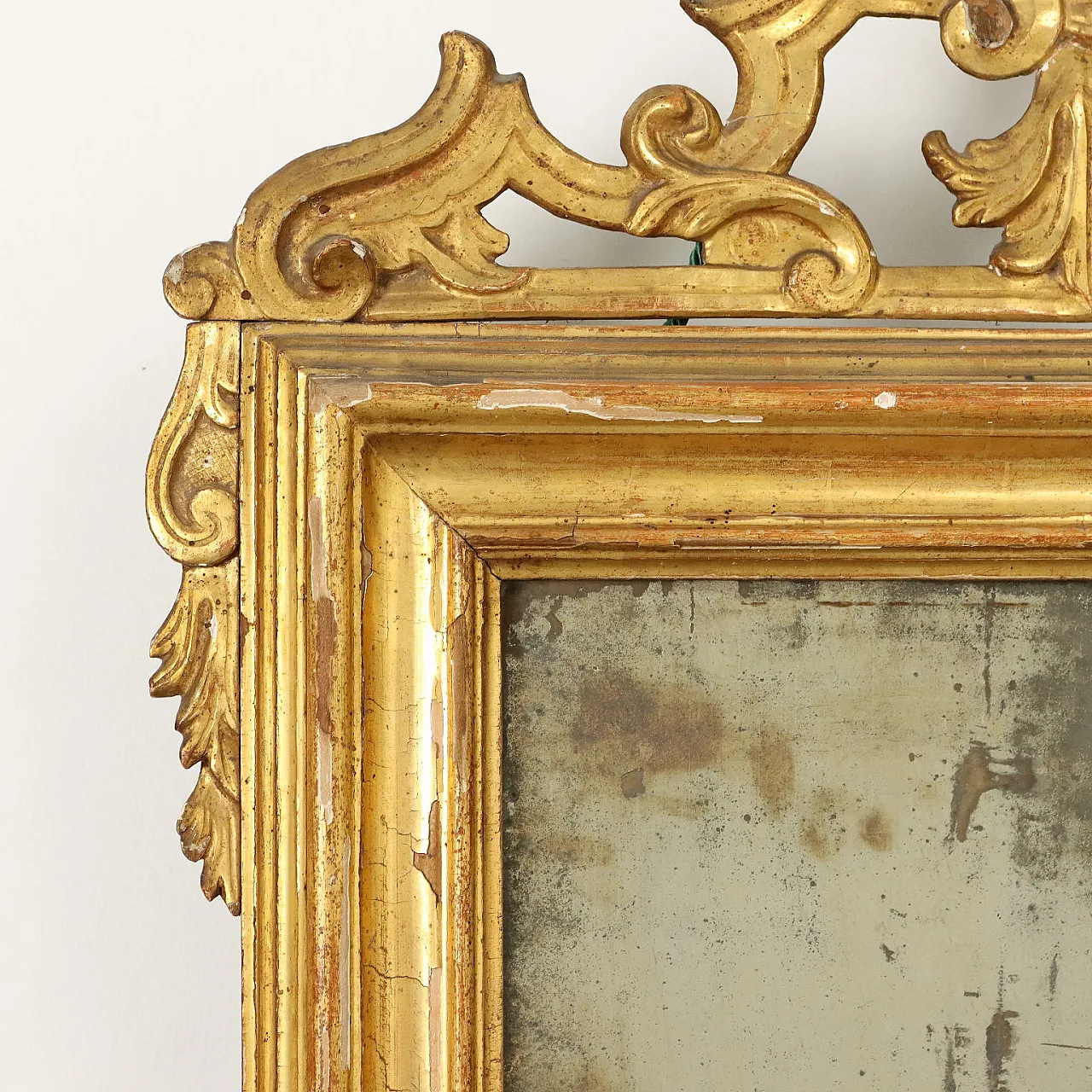 Specchiera in legno dorato, '800 3