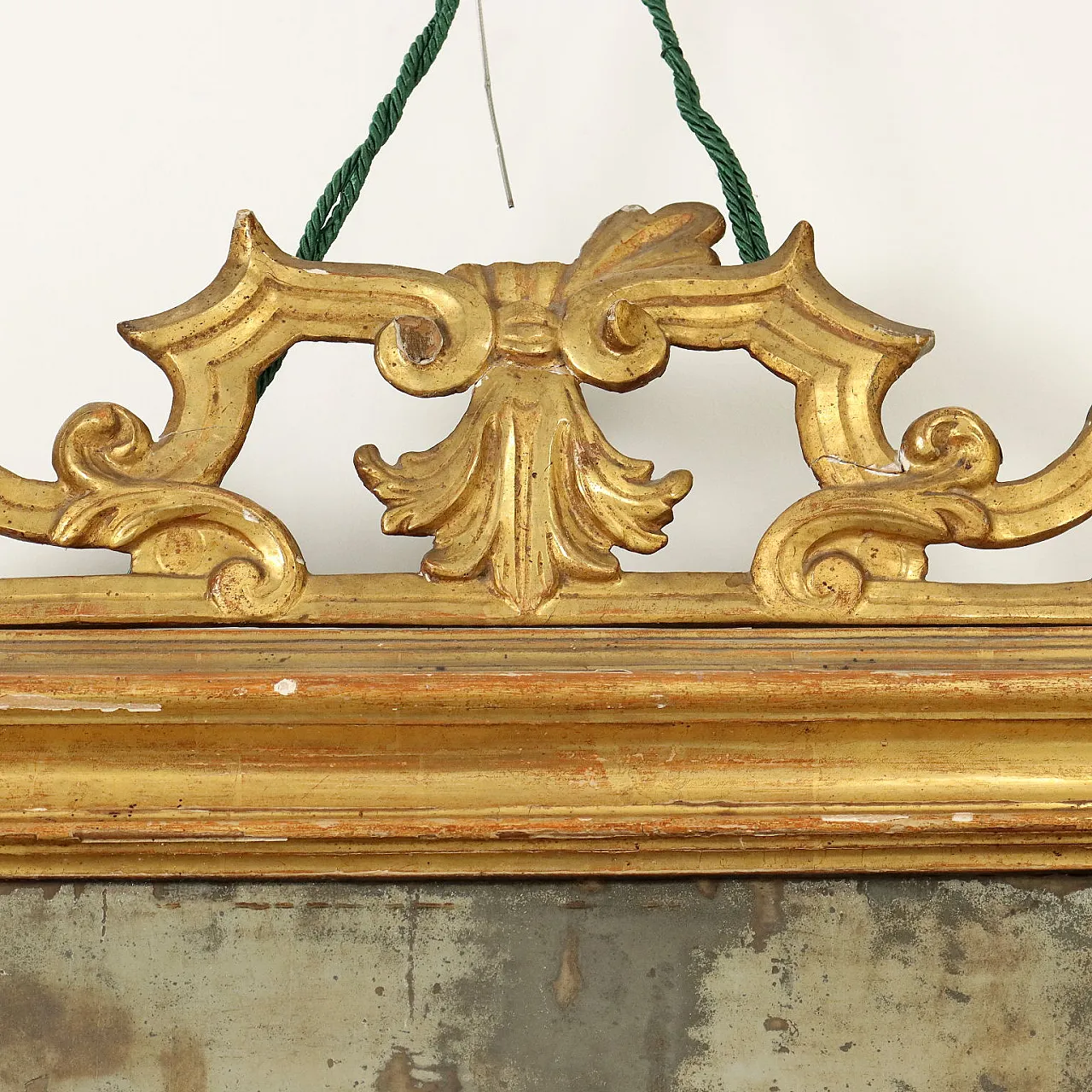 Specchiera in legno dorato, '800 4