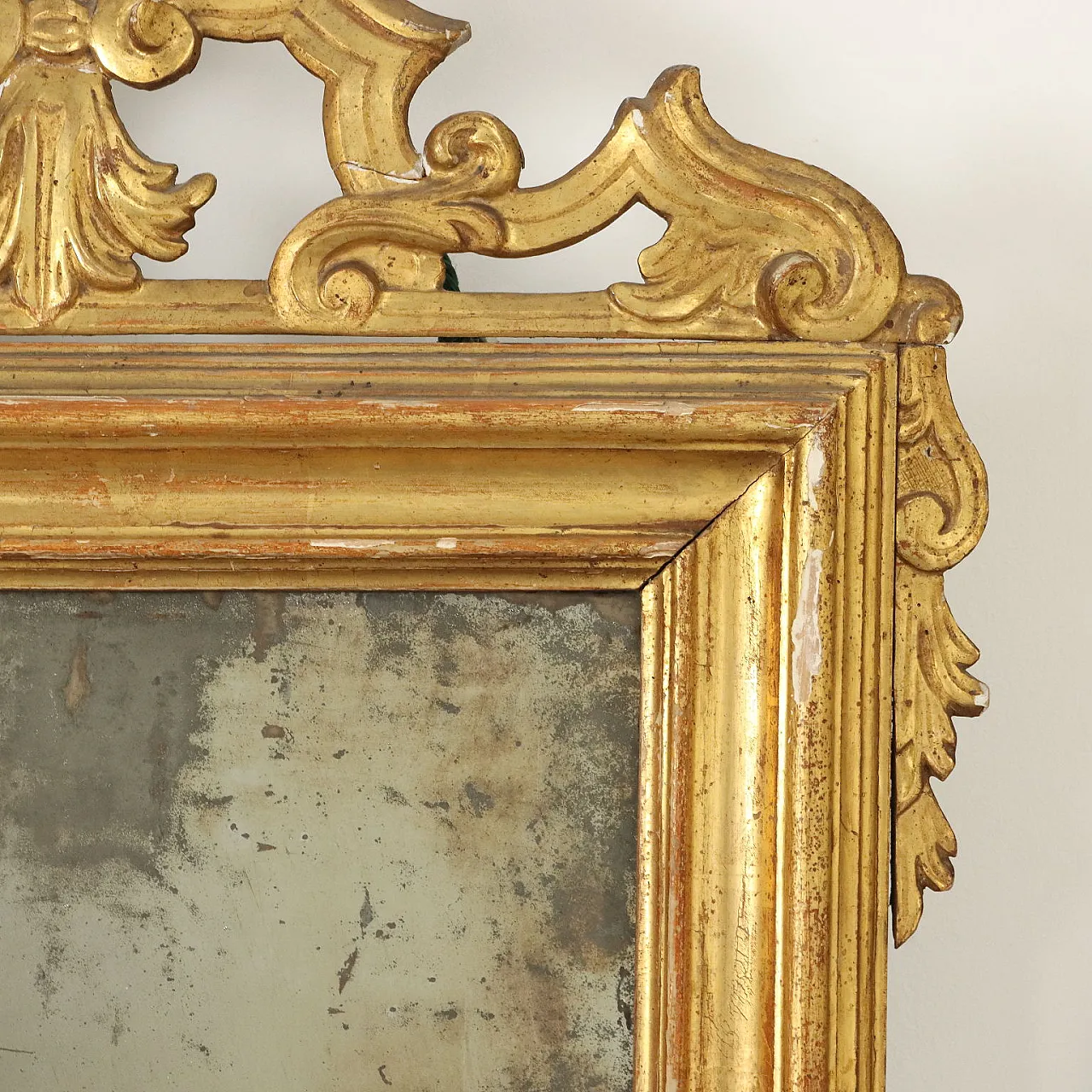 Specchiera in legno dorato, '800 5