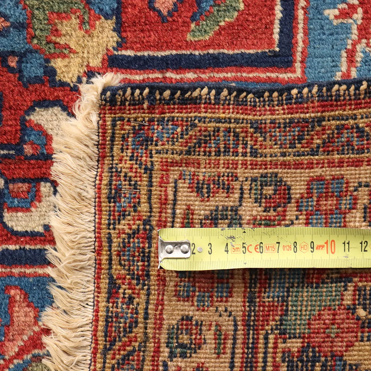 Tappeto Mashad in cotone e lana, fine '900 7