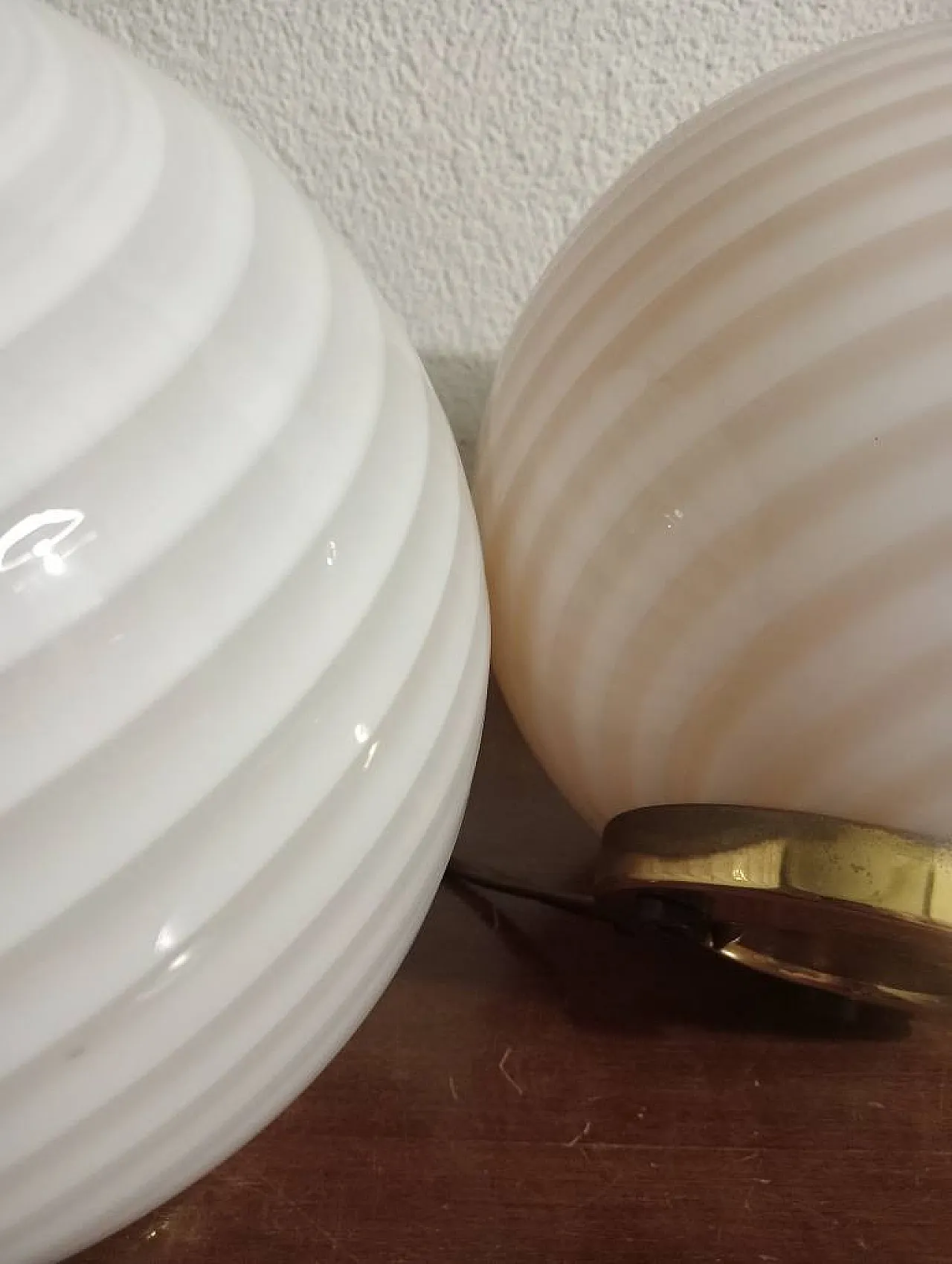 Pair of Murano glass lamps in the style of Venini, 1960s 2