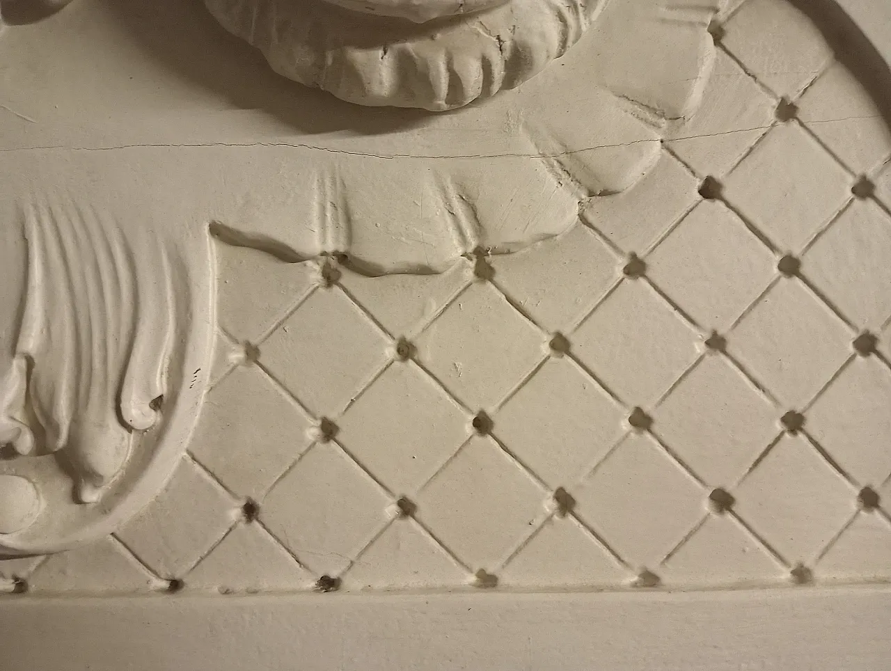 Decorazione sopra porta di legno originale, 18 ° secolo 2