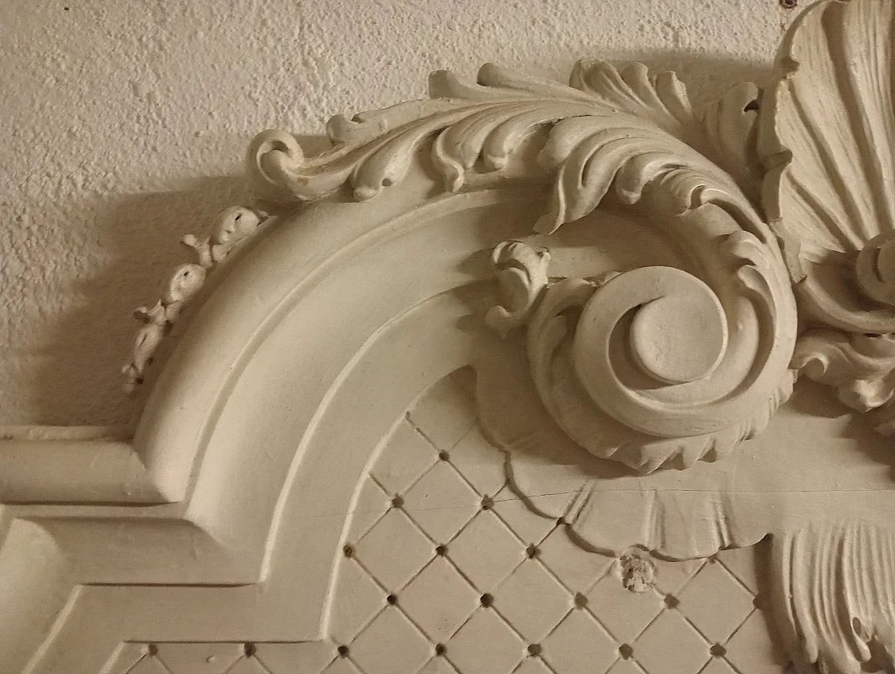 Decorazione sopra porta di legno originale, 18 ° secolo 3