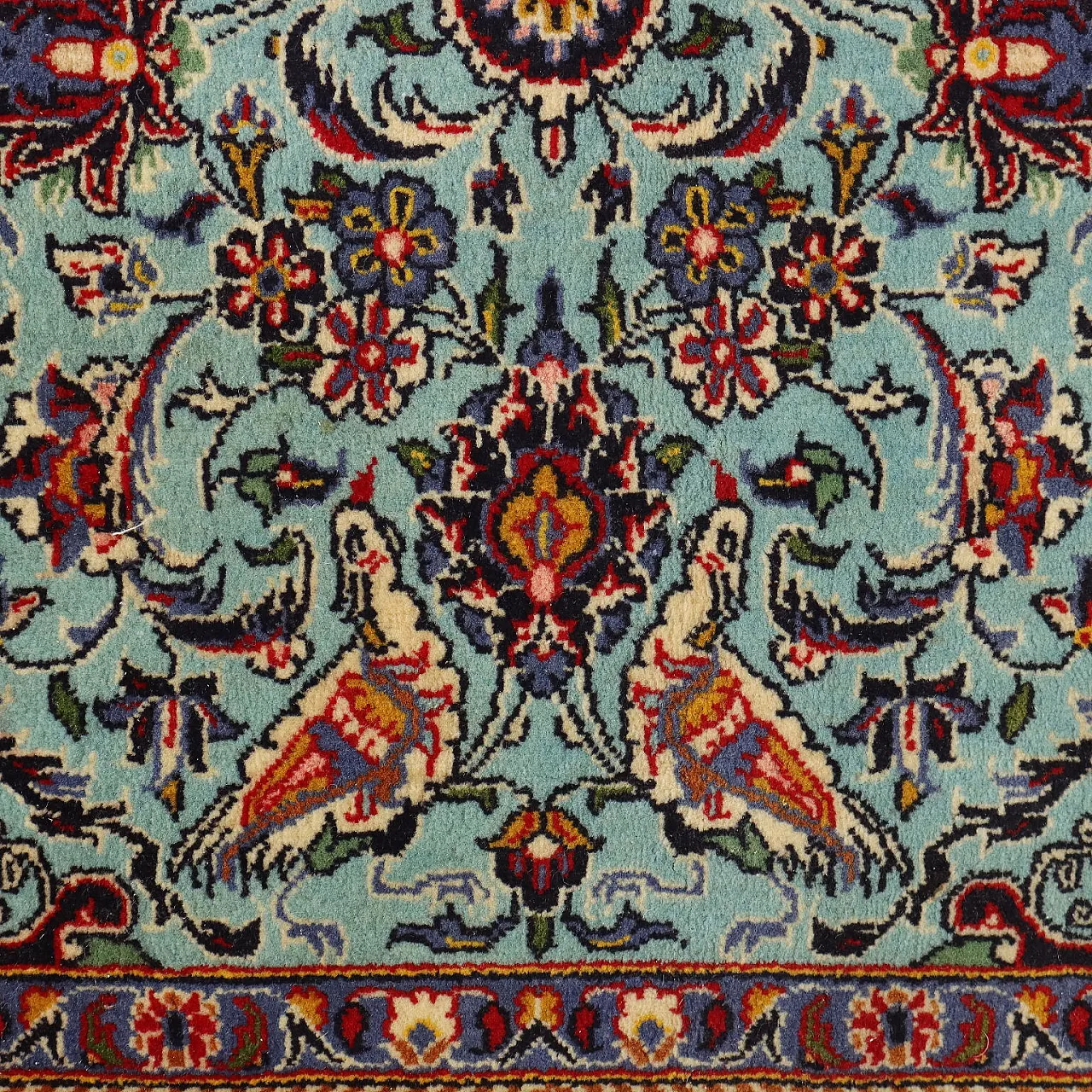 Tappeto Kum in cotone e lana con nodo pesante, fine '900 4