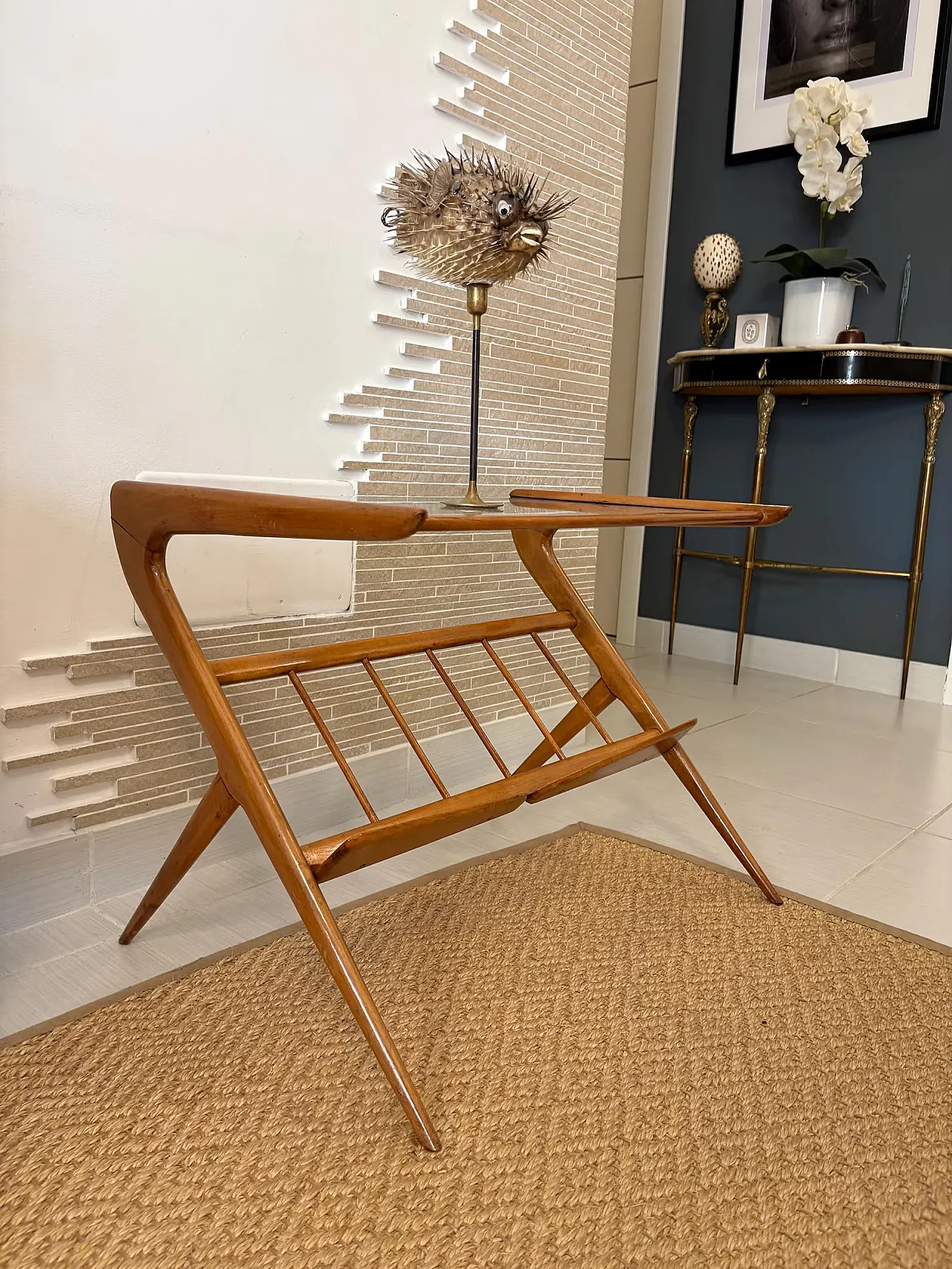 Tavolino portariviste in stile Ico Parisi, anni '60 6