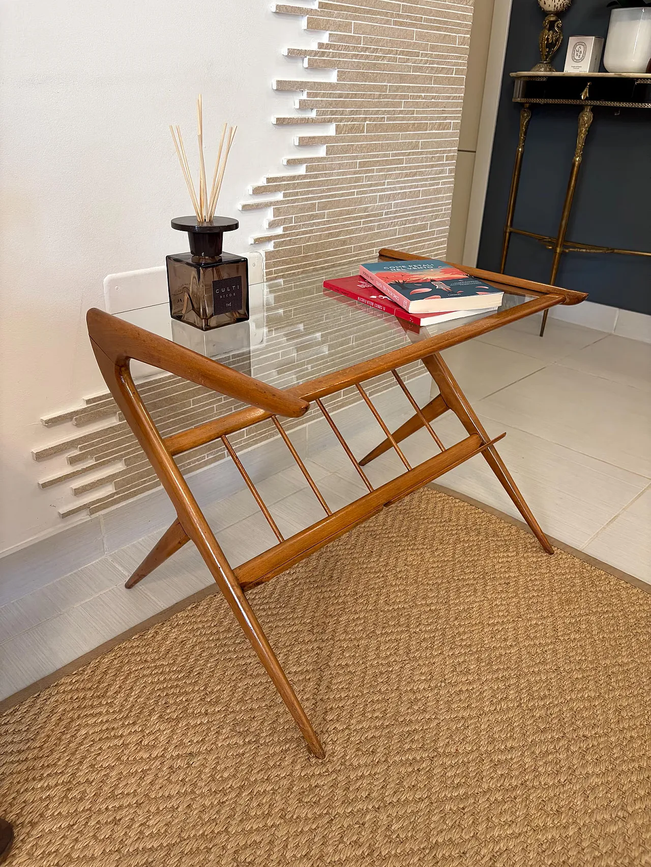 Tavolino portariviste in stile Ico Parisi, anni '60 7