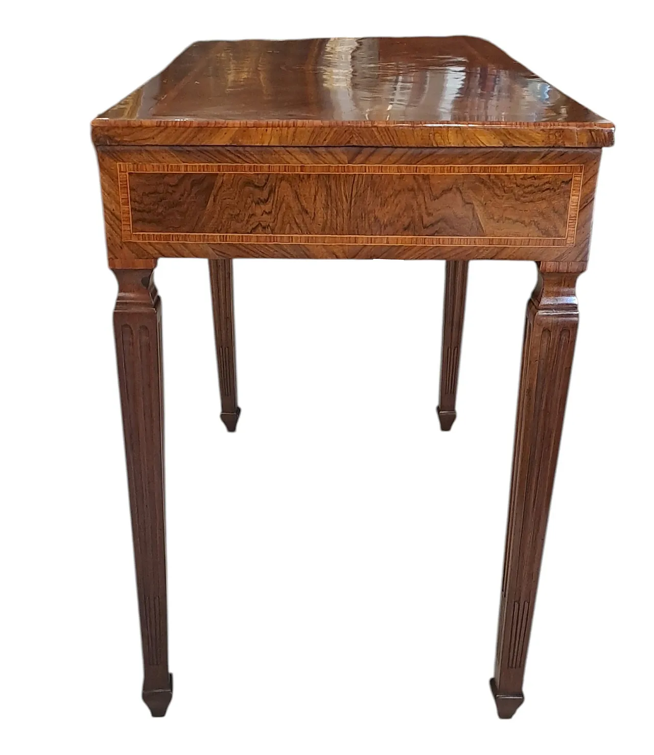 Neoclassical writing desk in walnut, late 18th century 7