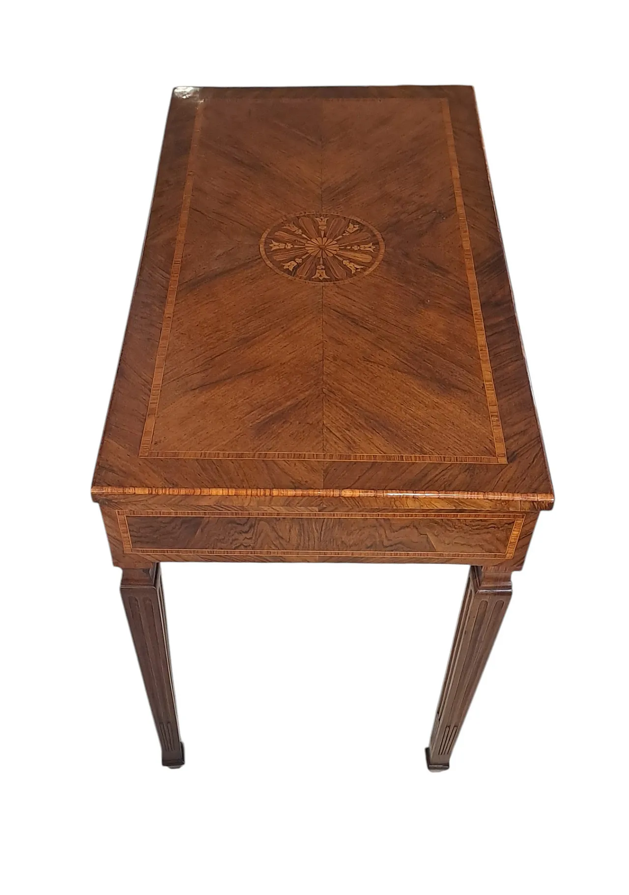Neoclassical writing desk in walnut, late 18th century 8