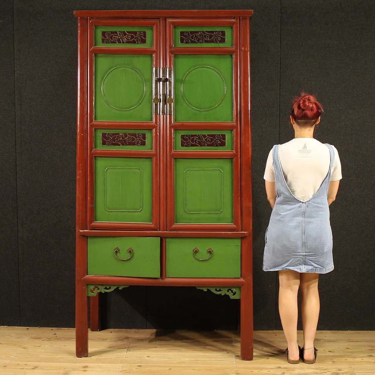 Armadio cinese laccato, '900 12