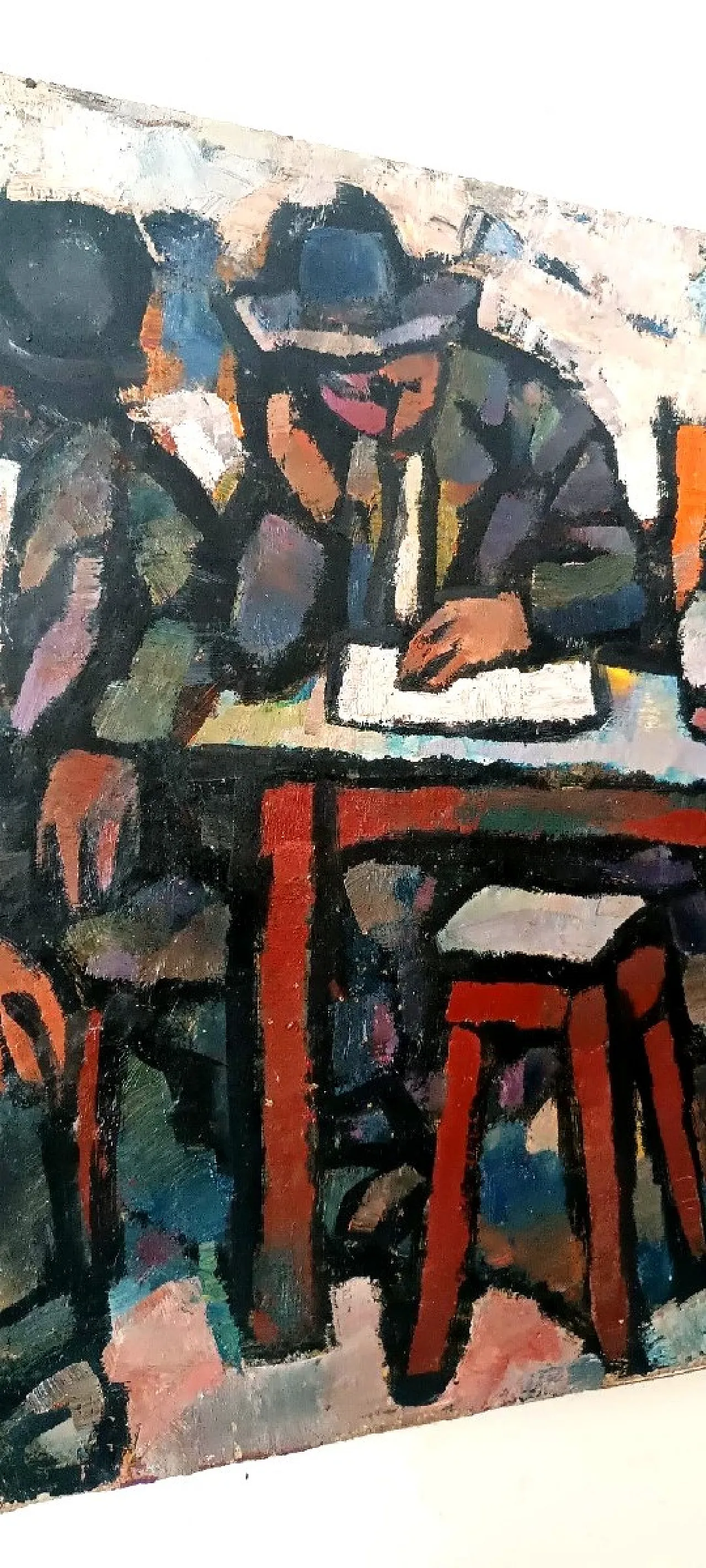 Uomini addormentati di Ferruccio Ferri, olio su tela, anni '30 6