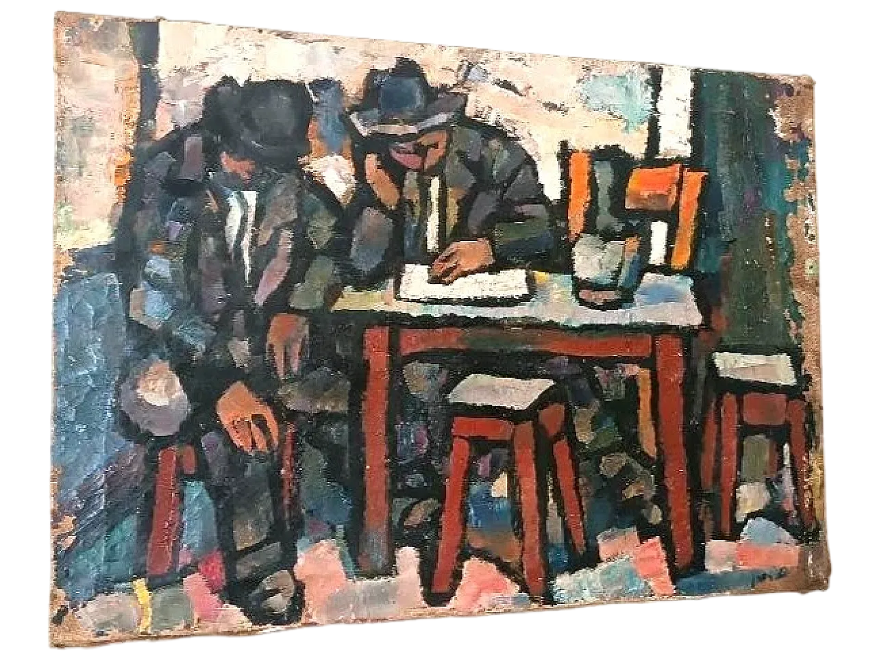Uomini addormentati di Ferruccio Ferri, olio su tela, anni '30 13