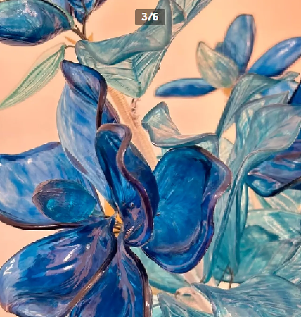 Lucite flower vase by J. Corelli, 20th century 3