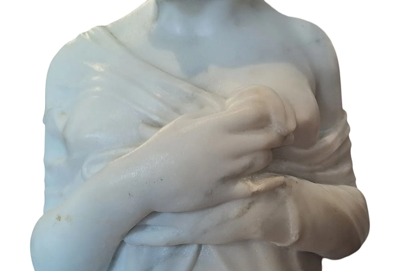 Marble bust of Juliette Récamier, 19th century 6