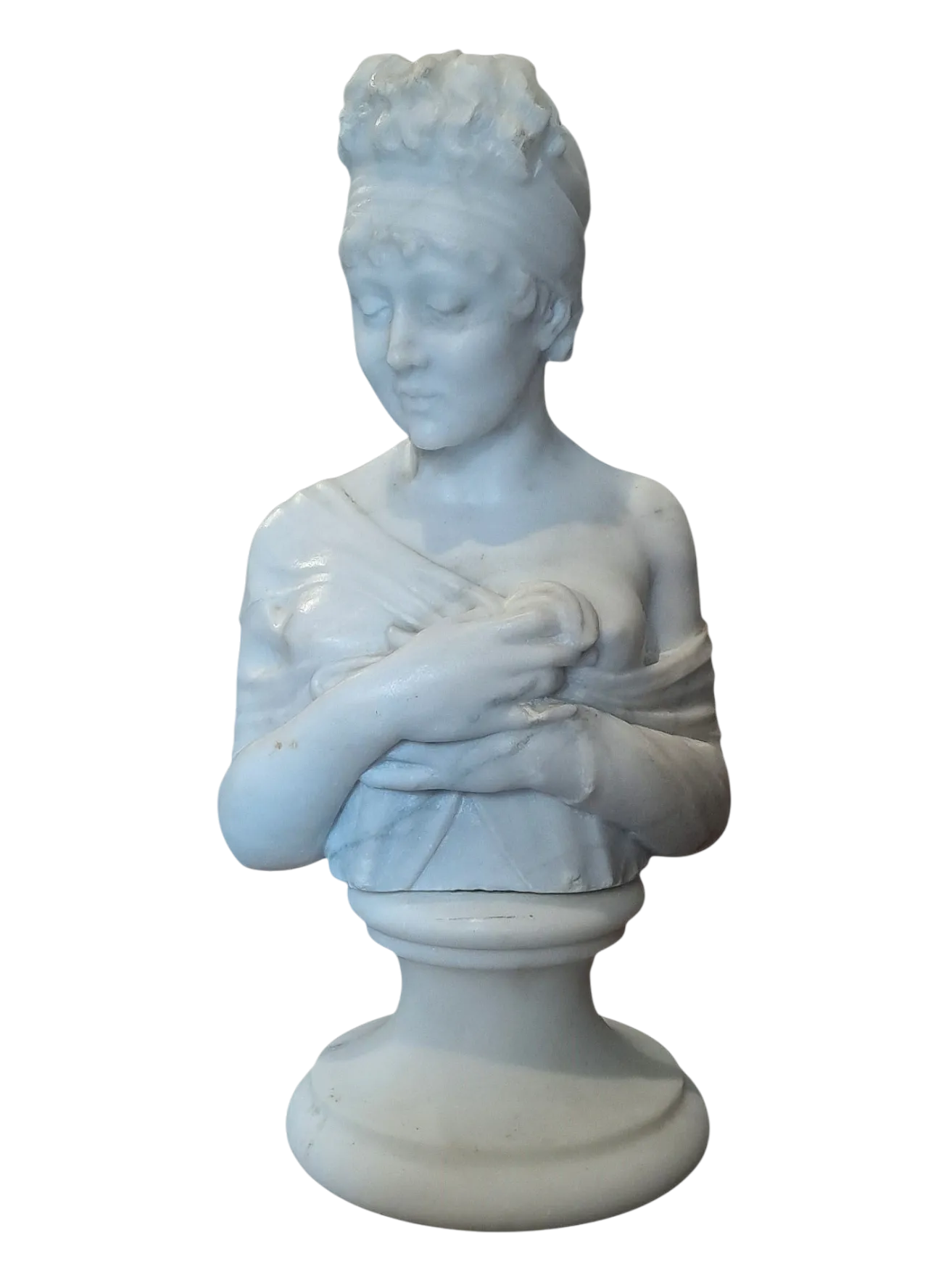 Marble bust of Juliette Récamier, 19th century 11
