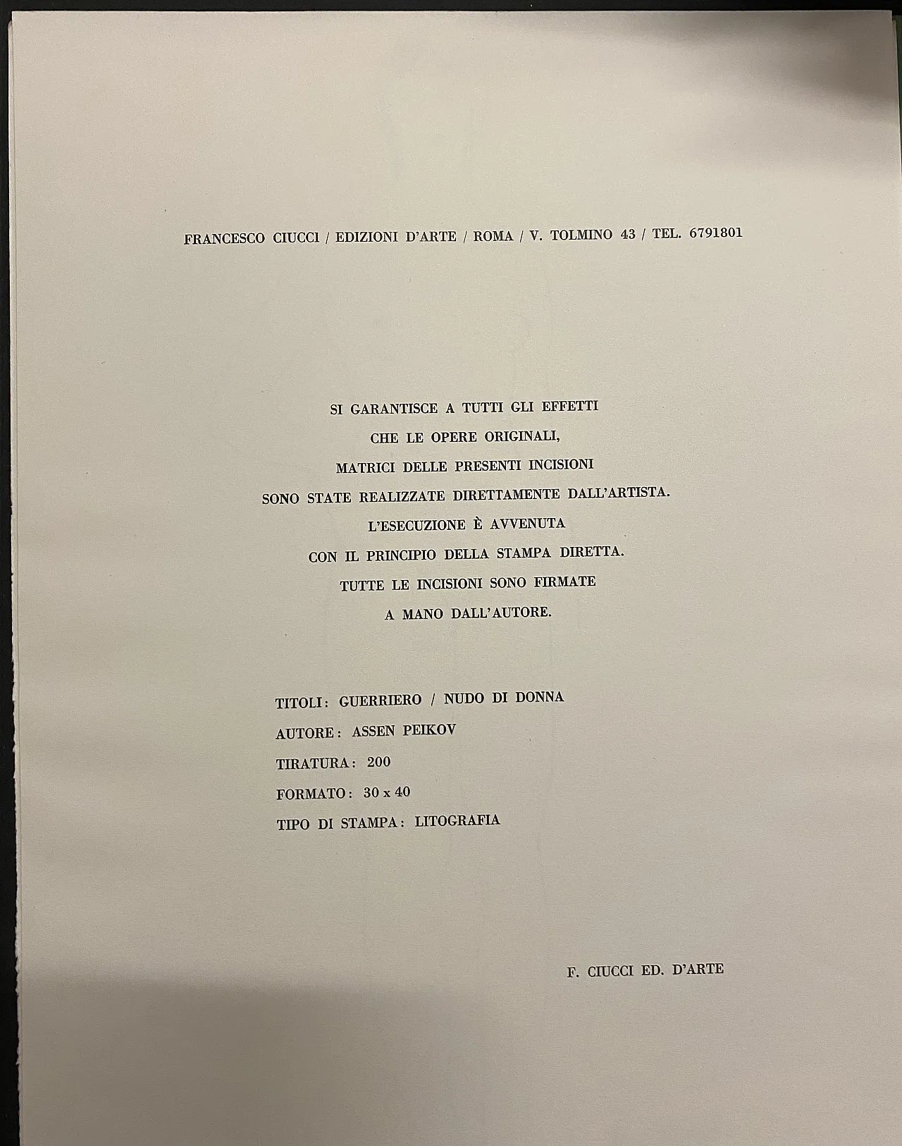 Assen Paikov, 2 signed lithographs, late 900 5